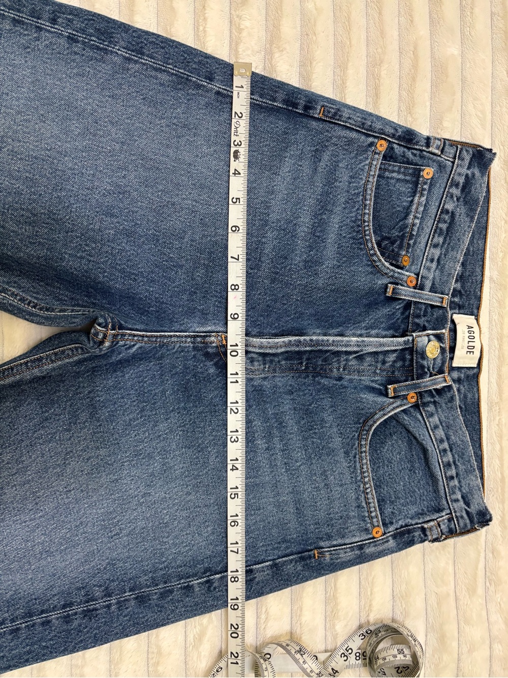 Agolde 90s mid rise jeans 100% cotton sz 26 - Picture 8 of 12